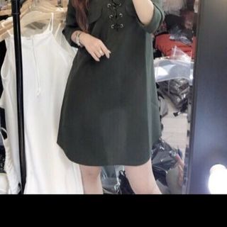 Đầm suông đan dây