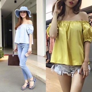 Tên sản phẩm sơ mi trễ vai mã d367