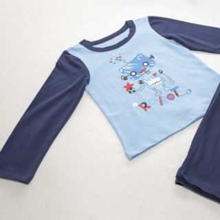 Bộ cotton nam phối màu