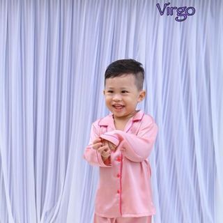 Đồ bộ thiết kế satin hàn quốc cho bé trái-gái