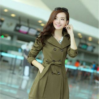 Áo khoác kaki phối ren sành điệu