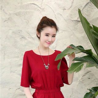 Đầm cổ nẹp tay lỡ