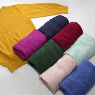 Áo len dệt vi tính hạt gạo cả bé trai và bé gái