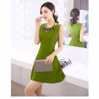 Đầm 7 mảnh kèm dây đeo cổ sang trọng y hình