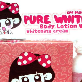 Kem pure white body lotion vip tặng kèm 1 chai khoá trắng da 100ml đi trọn bộ giá sỉ