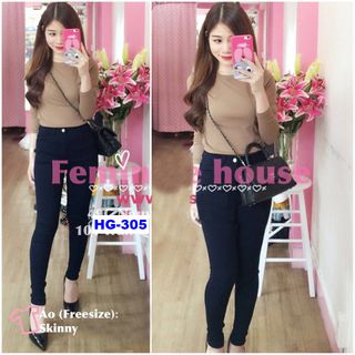 Hg-306 áo kiểu nữ body cổ tròn