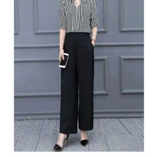 Sét áo sọc quần ống rộng