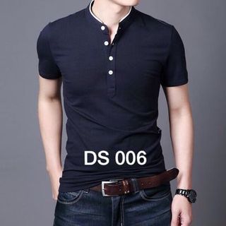 Áo thun nam cổ phối 4 nút