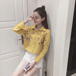 Sơimi hoa thêu về thêm