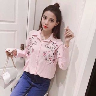 Sơimi hoa thêu về thêm