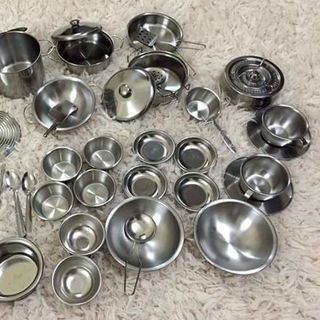 Set đồ chơi nấu ăn inox 40 món