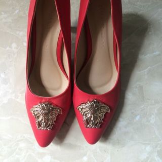 Giày cao 8p khóa versace