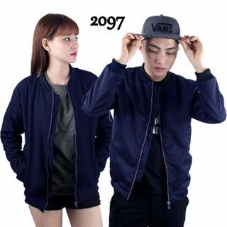 Áo khoác bomber kaki hai lớp 03