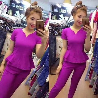 Đồ bộ cát hàn cổ chữ v