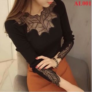 Áo len lá qc đính đá cực sang