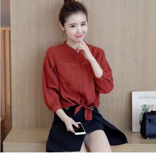 a4209 áo sơ mi viền ren giá sỉ