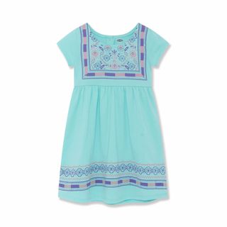 Đầm thổ cẩm bé gái-
