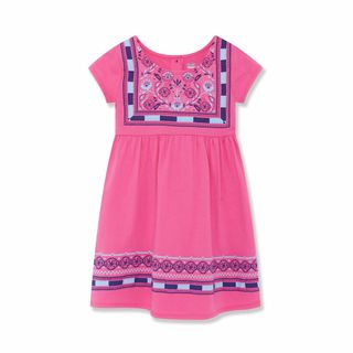 Đầm thổ cẩm bé gái-
