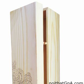 Hộp rượu gỗ thông