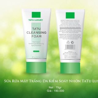 Sửa rửa mặt trắng da kiểm át nhờn tatu luxury