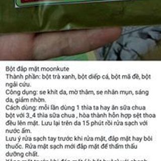 Trị mụn thiên nhiên moonkute