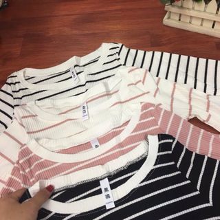 Áo len tay lở hàn quốc
