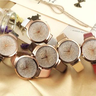 Đồng hồ dây da nữ nhiều màu