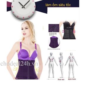 Gen thun nịt bụng cài móc thời trang