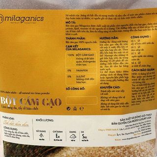 Bột cám gạo milaganics 100gr
