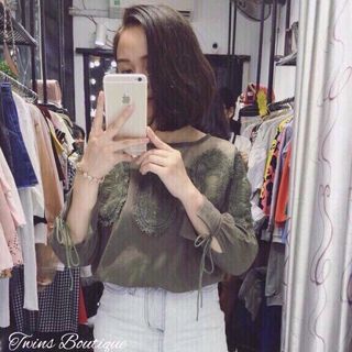 Áo quảng châu phói ren
