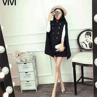 Set vest váy quây 2 màu