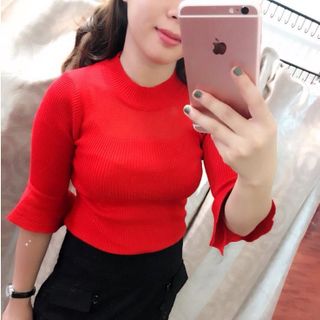 Áo tay bèo len