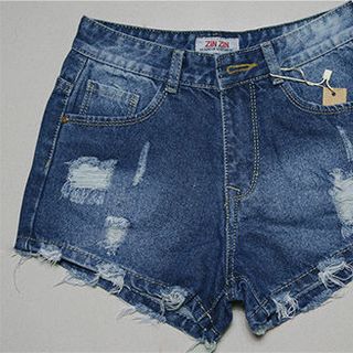 Sg-44 quần jean nữ lai rách màu xanh