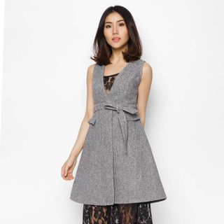 Set đầm gile vest áo lót ren