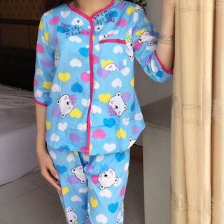 Bộ tim ren hồng tay lỡ