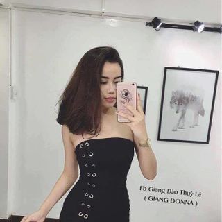 đầm body đan dây