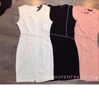 đầm body đính ngọc trai nht