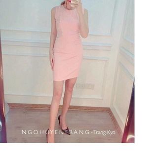 đầm body đính ngọc trai nht