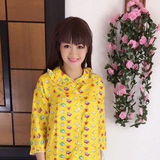 Bộ quần dài cổ sen - 87b