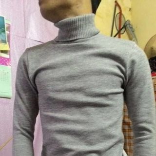 Áo len nam cổ lọ