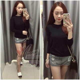 Áo thun len f21 tay dài