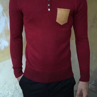 Áo len nam kẻ