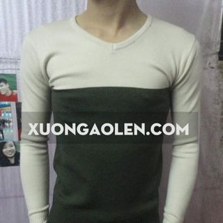 Áo len nam kẻ