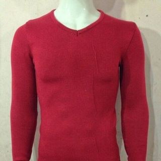 Áo len nam cổ tim 1 mầu