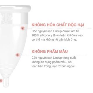 Cốc nguyệt san lincup - made in usa