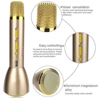 Micro hát karaoke không dây bluetooth k088 kiên loa 3in1 giá sỉ