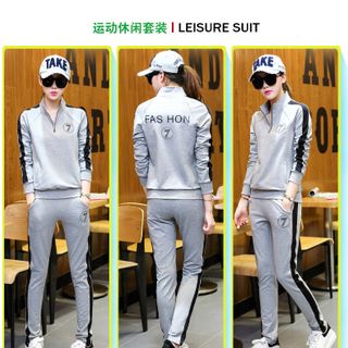 Bộ fashion 7 cổ đứng phối dây kéo