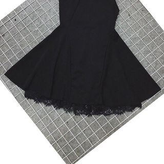 Hg-446 đầm xòe chân ren màu cam đất