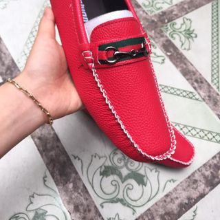 Giày lười nam đỏ