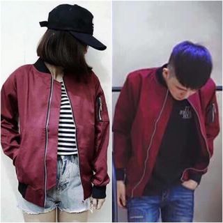 Áo khoác bomber kaki hai lớp 02